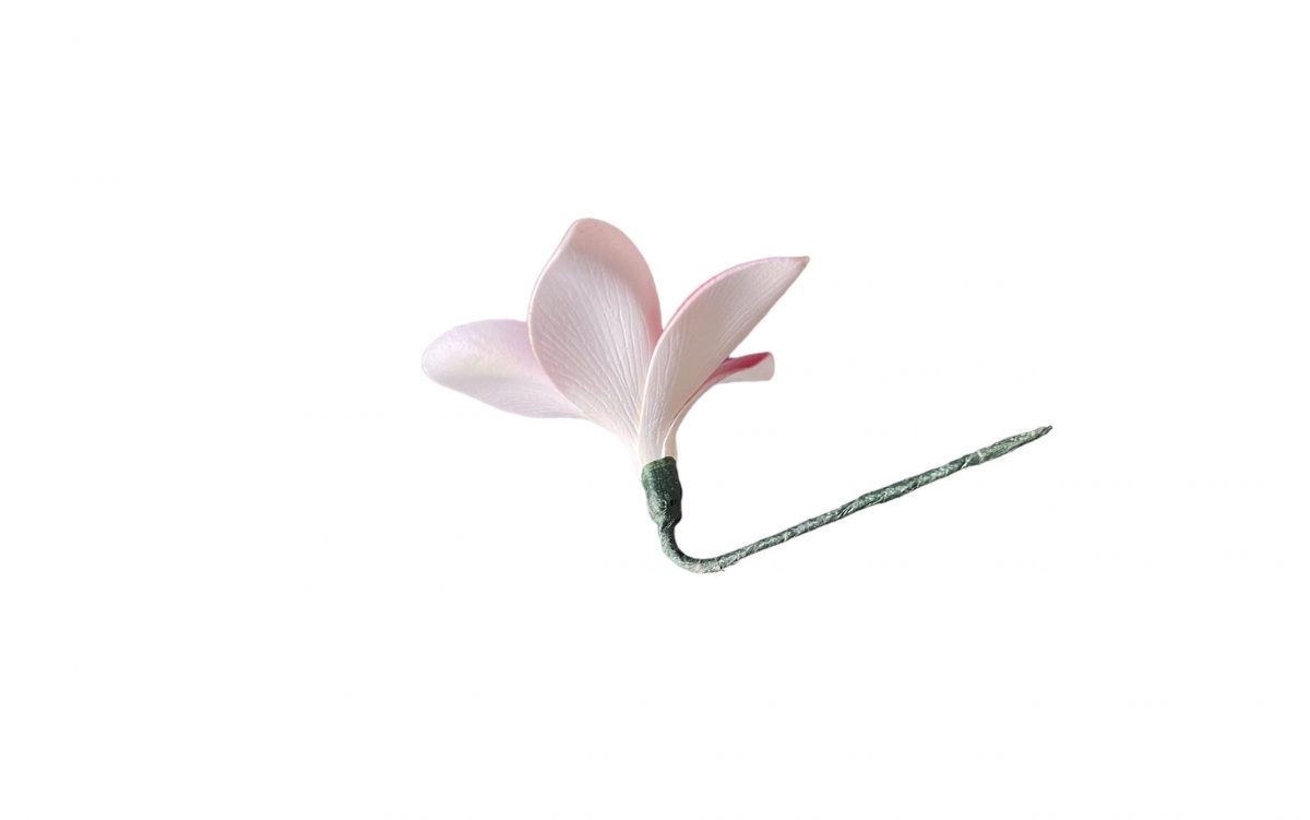 Fleur de Frangipanier rose blanche (artificielle)8cm réf 06 – Image 2