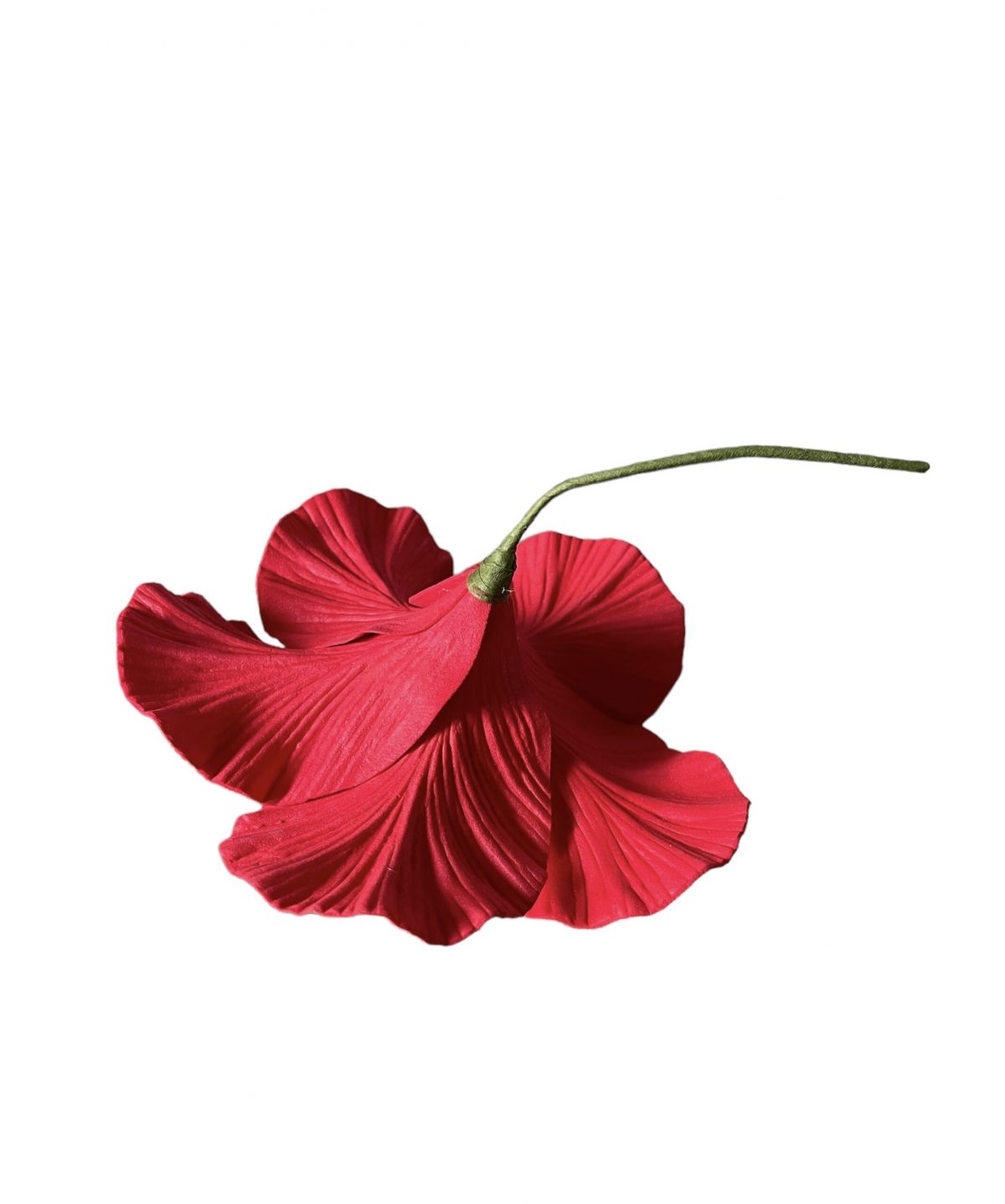 Fleur d’hibiscus  rouge (artificielle)17cm  REF 03 – Image 2
