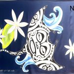 PAREO PEINT À LA MAIN  N° 57