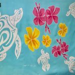 Pareo peint à la main N°53