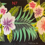 PAREO PEINT A LA MAIN N°7